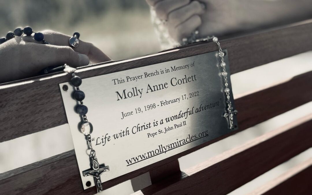 Molly’s Prayer Bench Dedication